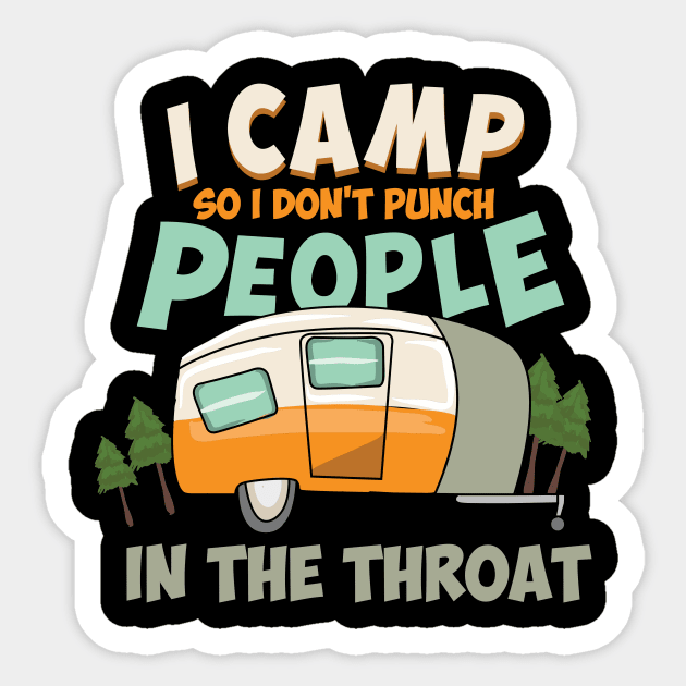 Camping Lover Camper Caravan Camp Campsite Gift Sticker by Dolde08